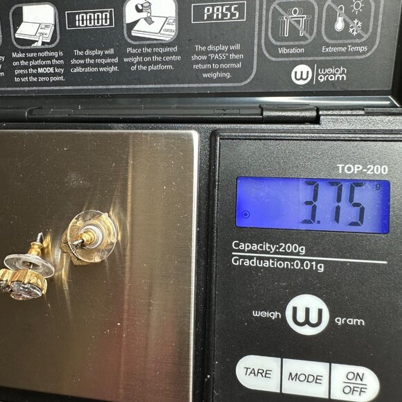 J.Crew AB Rhinestone Dangle Stud Earrings & Rhinestone Studs Set of 2 Glam - Picture 11 of 11